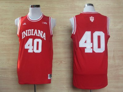 Maillot De Basket NCCA Indiana Hoosiers Cody Zeller 40 Big 10 Patch NCAA Basketball Authentique Cardinal